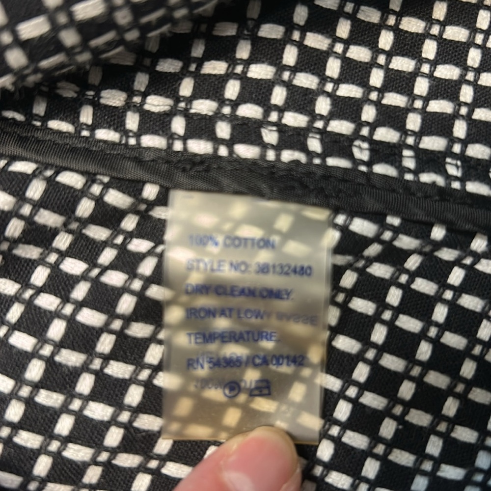 Peter Nygard Black White Polka Dot Jacket - Picture 12 of 12